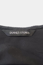 Dunnes Stores Black Velevt Beaded Crop Top