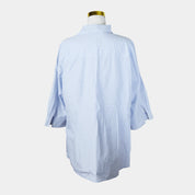 BRAX Blue and White Pinstripe Button Down Shirt