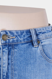 ROLLAS Blue Faded High Waist Flared Jeans