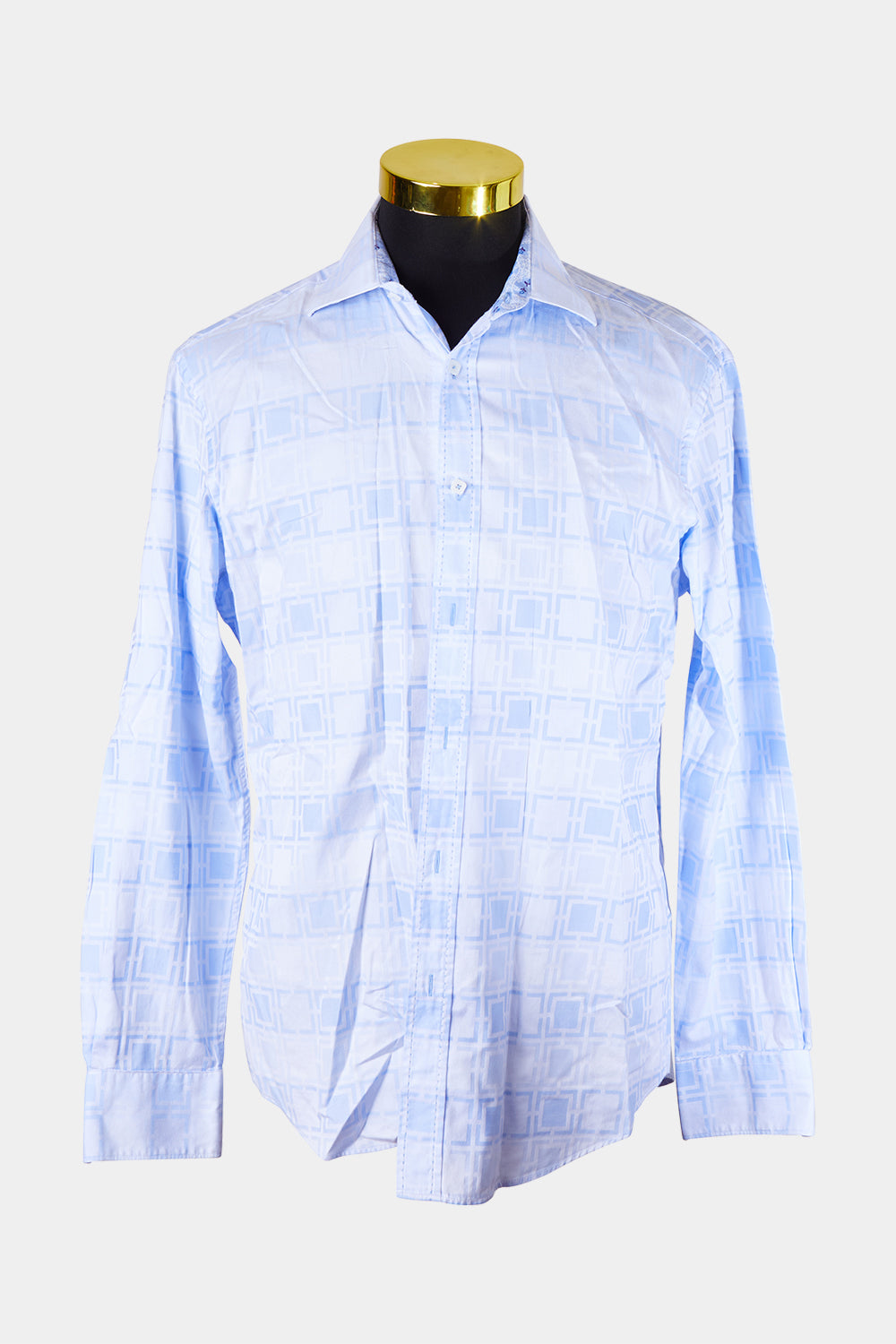 BUGATCHI Blue Button Down Shirt