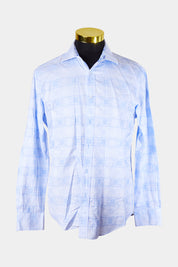 BUGATCHI Blue Button Down Shirt