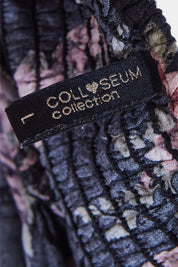 Colloseum Collection Black and Pink Floral Sun Dress