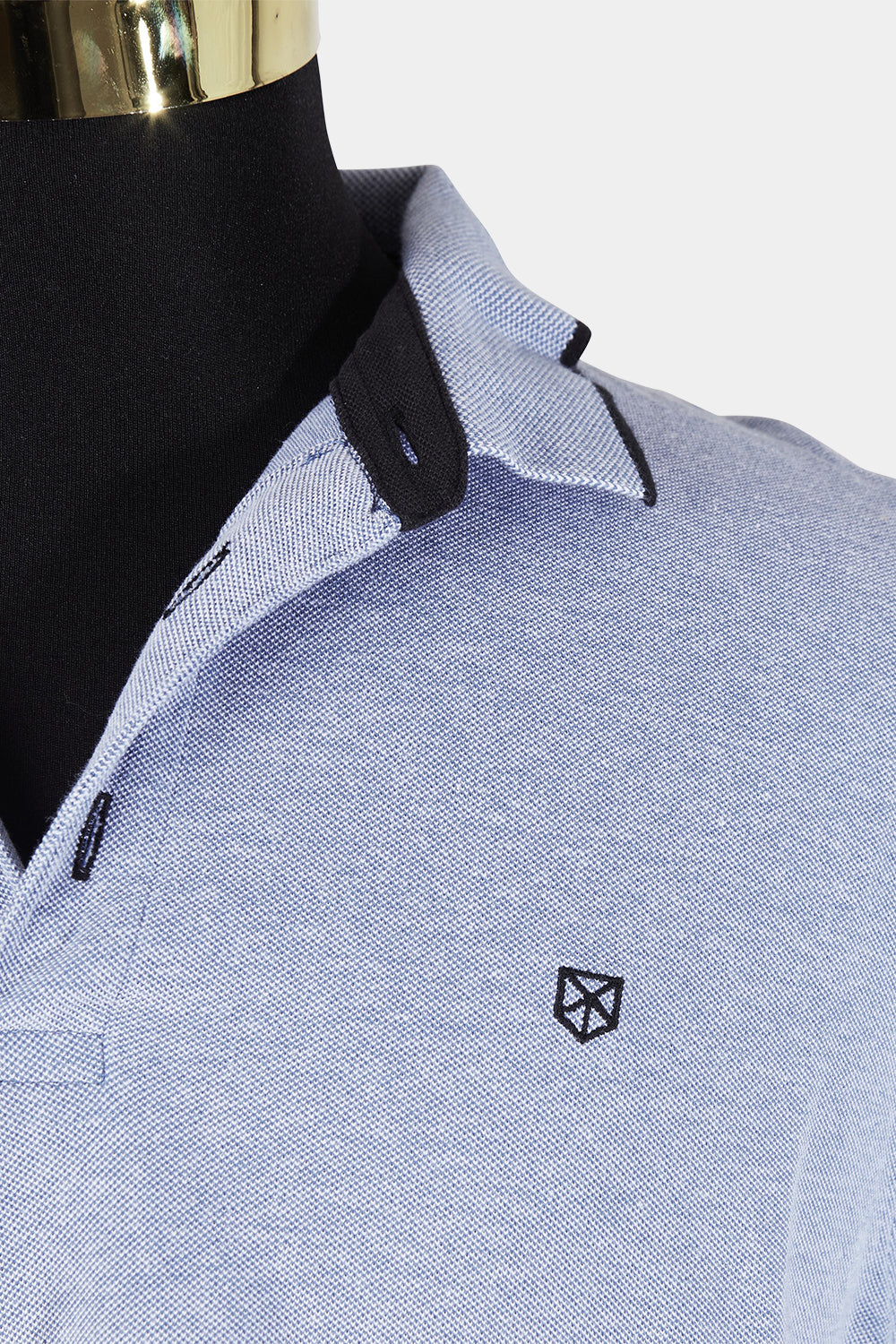 Premium By Jack And Jones Blue Marle Polo Shirt