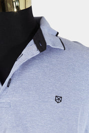 Premium By Jack And Jones Blue Marle Polo Shirt