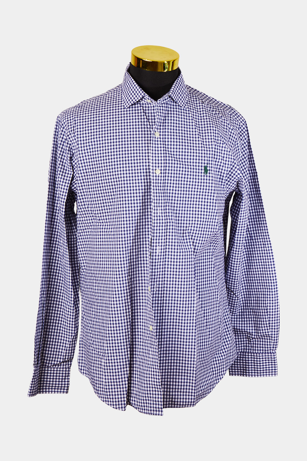 Ralph Lauren Navy White Check Button Down Shirt
