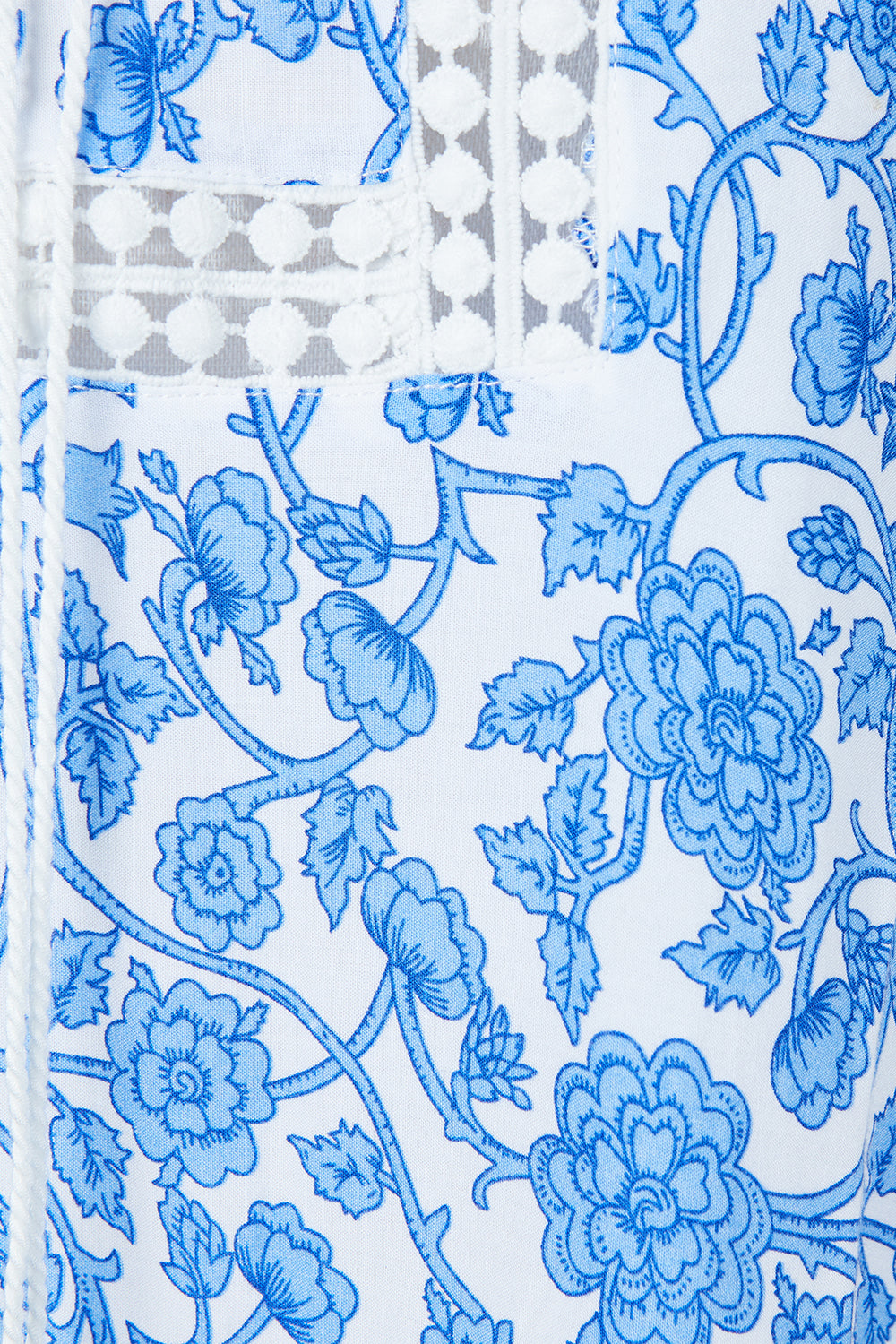 Caroline Morgan Blue and White Floral Summer Dress