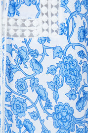 Caroline Morgan Blue and White Floral Summer Dress