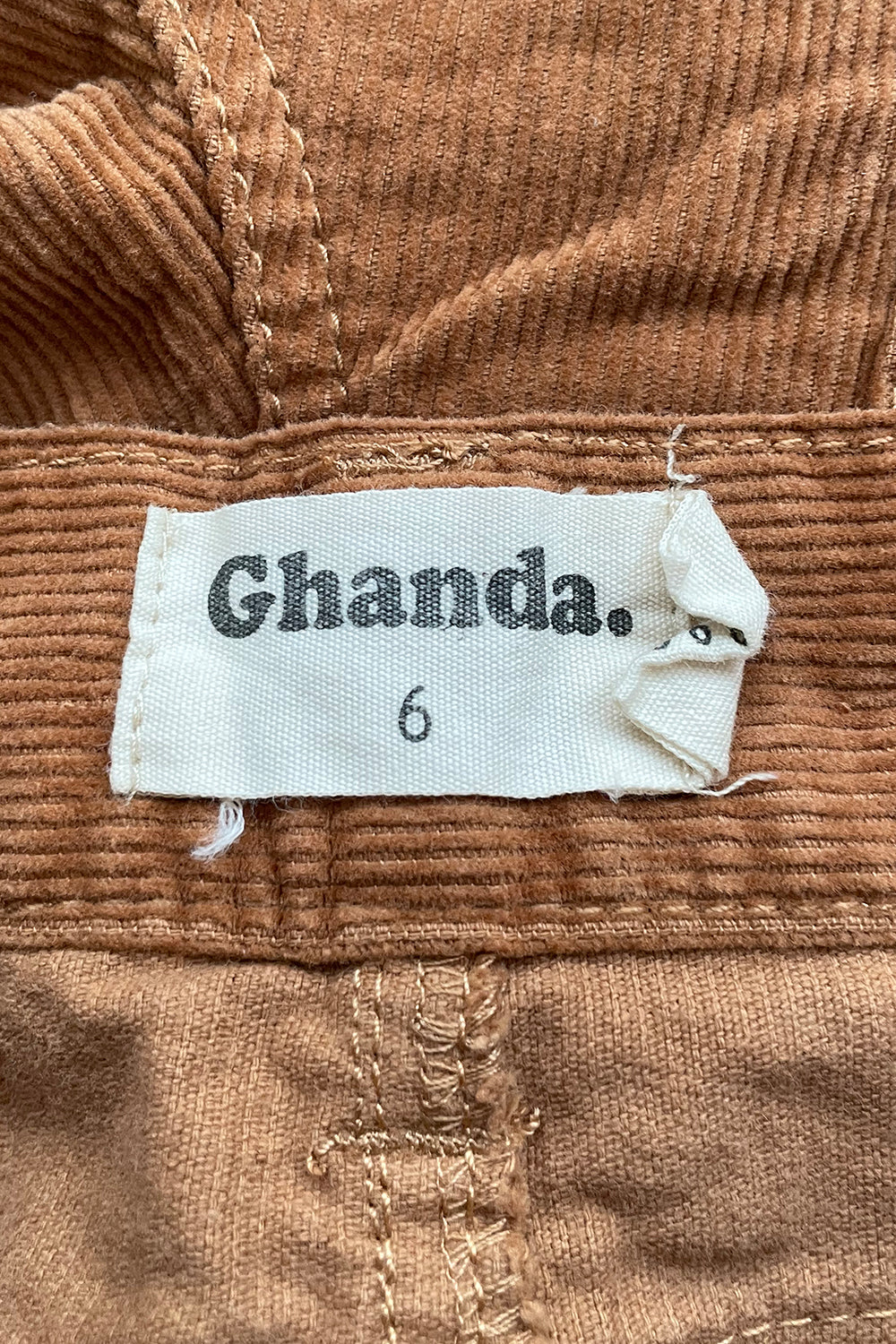 GHANDA Brown Cord Shorts