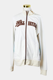 HOLLISTER White, Aqua and Brown Track Jacket