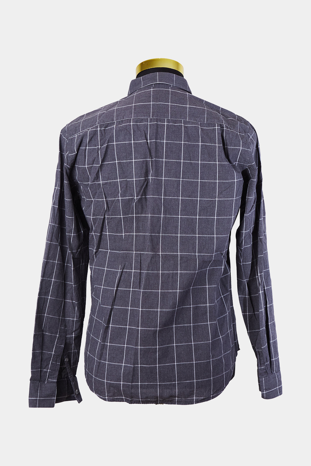 Country Road Grey and White Pattern Slim Fit Button Down Shirt