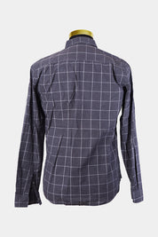 Country Road Grey and White Pattern Slim Fit Button Down Shirt