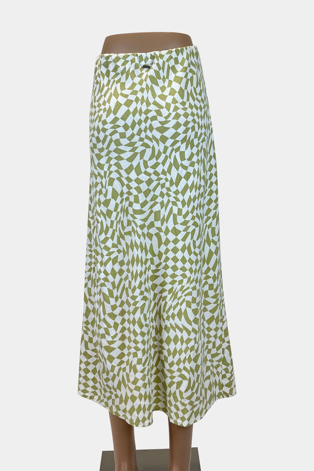GHANDA Green Check Skirt