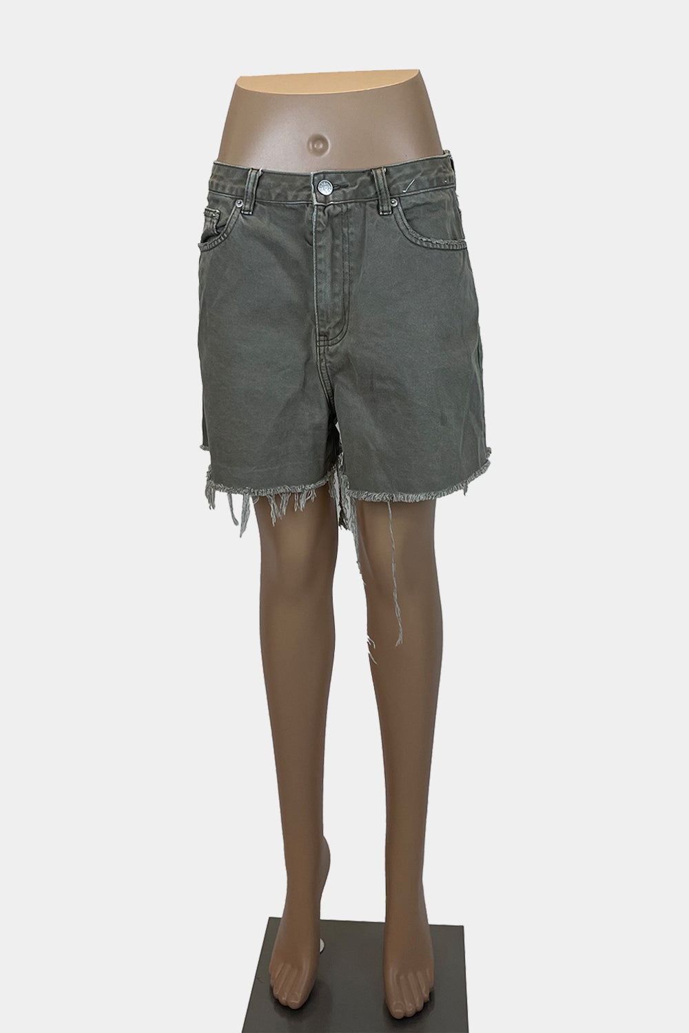 GLASSONS Khaki Denim Shorts