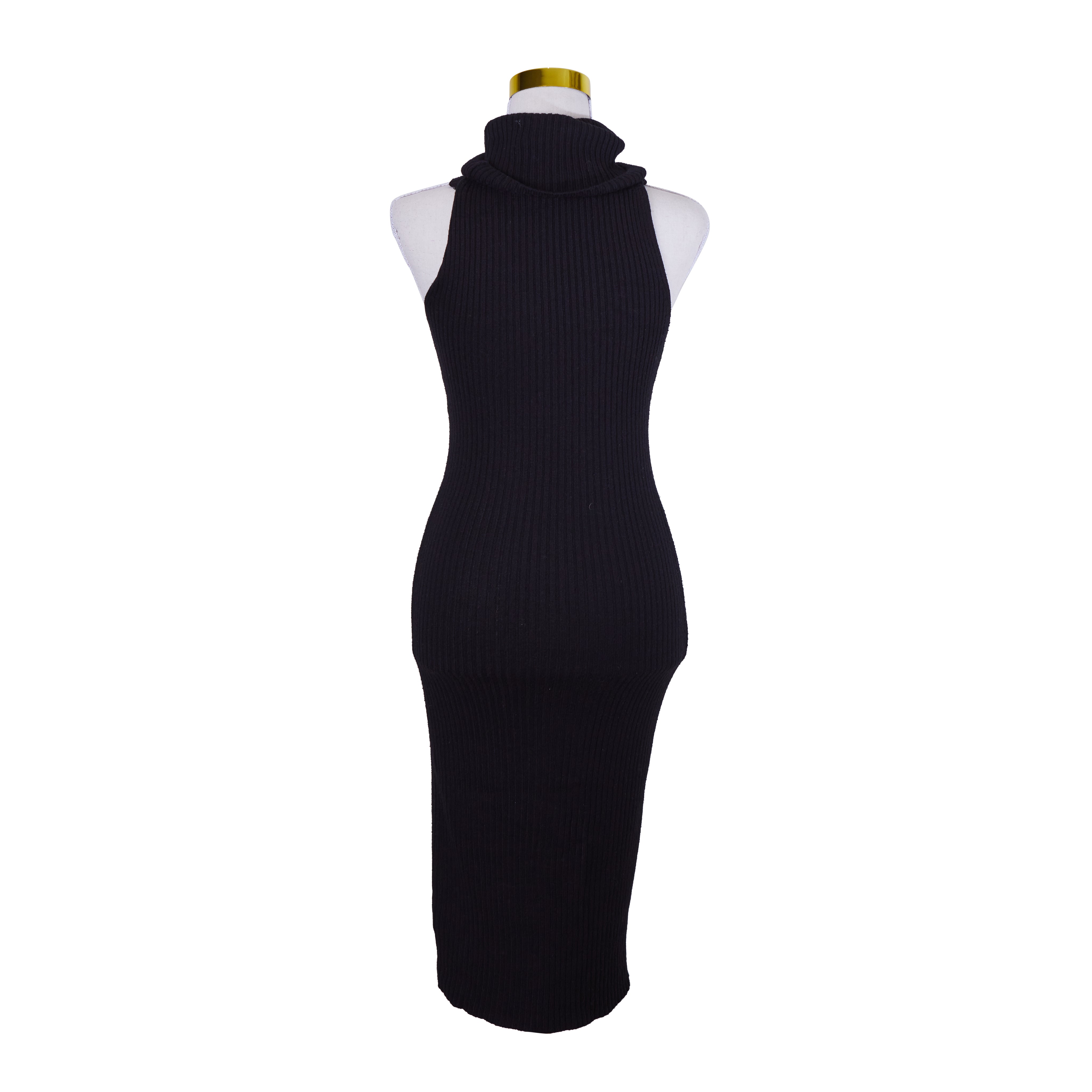 BARDOT Black Rollneck Knit Sleeveless Dress