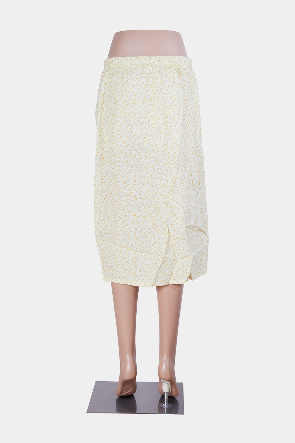 Cotton On Yellow Floral Ruche Detail Mini Skirt