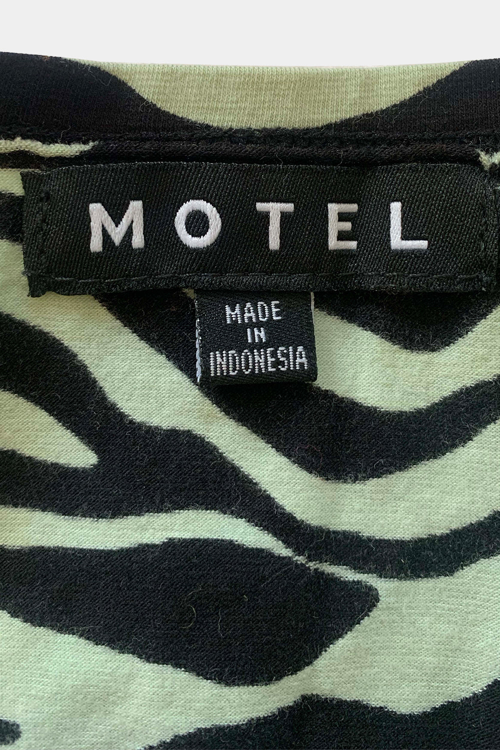 Motel Rocks Black And Blue Top