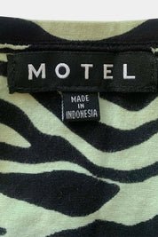 Motel Rocks Black And Blue Top