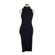 BARDOT Black Rollneck Knit Sleeveless Dress