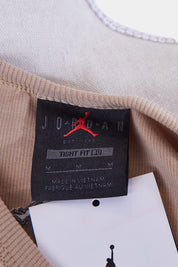 Michael Jordan Tight Fit Crop Singlet Beige