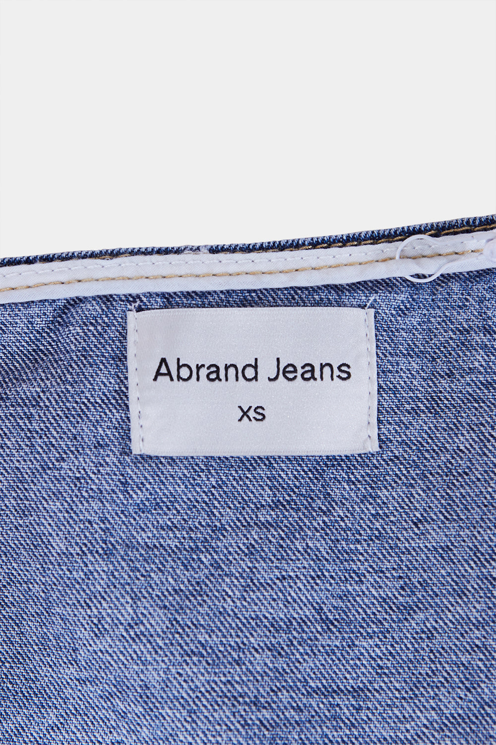 Abrand Jeans Blue Denim Patchwork Halter Crop Top