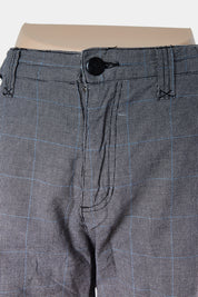 DEACON Grey and Blue Plaid Shorts