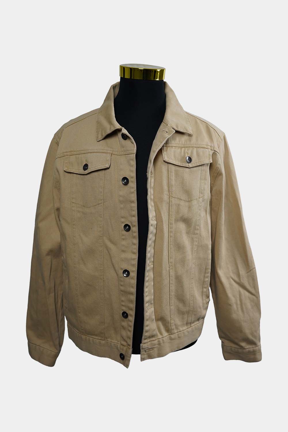 BRONSON Camel Button Down Overshirt Jacket