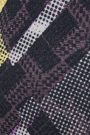 DESIGUAL Black, Purple Long Sleeve Dress