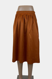 ZARA Rust Midi Skirt