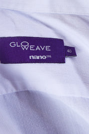 GLOWEAVE White Textured Button Down Shirt