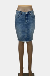 One Teaspoon Vintage Blue Denim Skirt