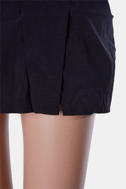 SUPRE Black Mini Skirt with Split