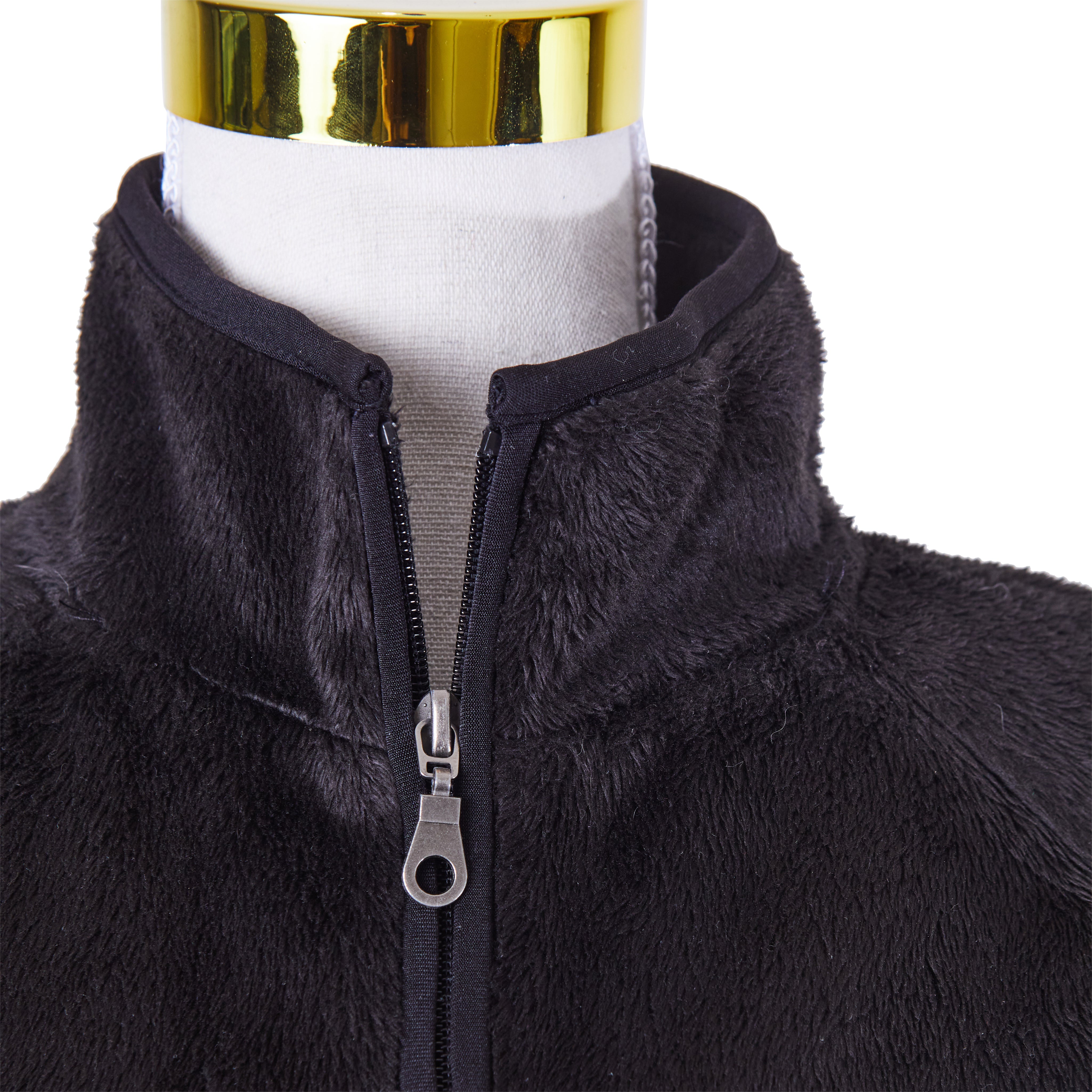 DENALI Black Faux Fur Sweater