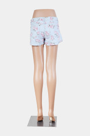 Mossimo Supply Co Light Blue Floral Denim Shorts