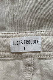 Luck & Trouble Cream Cargo Skirt