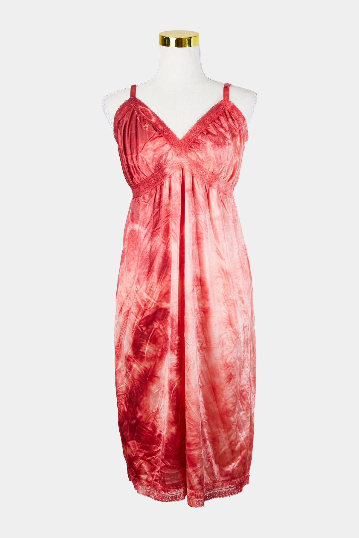 Assorted Brands Red Tie Dye Slip Dress