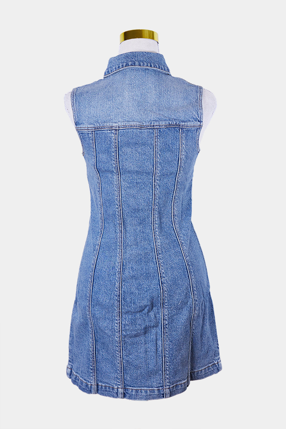 Abrand Jeans Blue Denim Button Down Dress