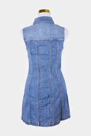 Abrand Jeans Blue Denim Button Down Dress