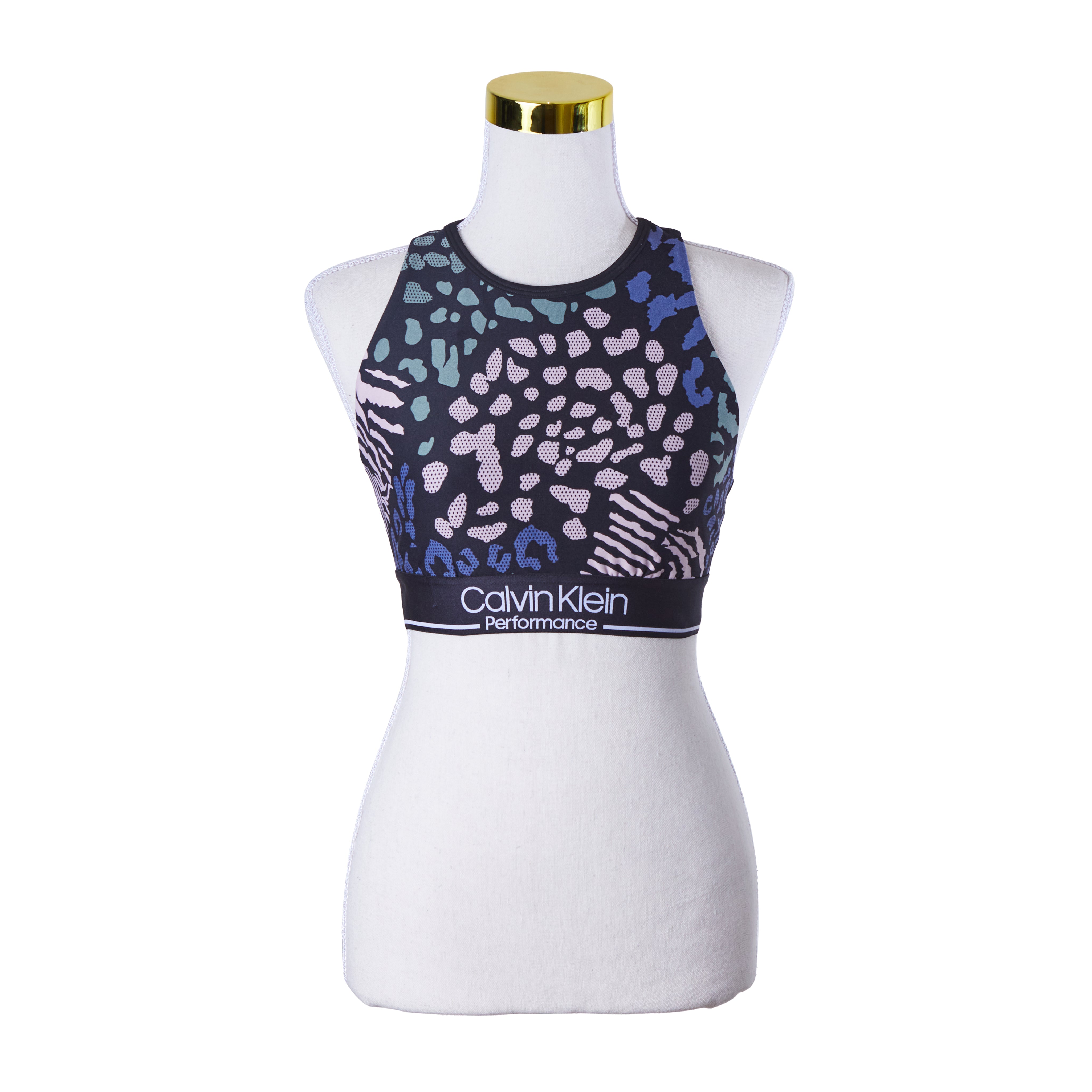 Calvin Klein Black and Multi Sports Top