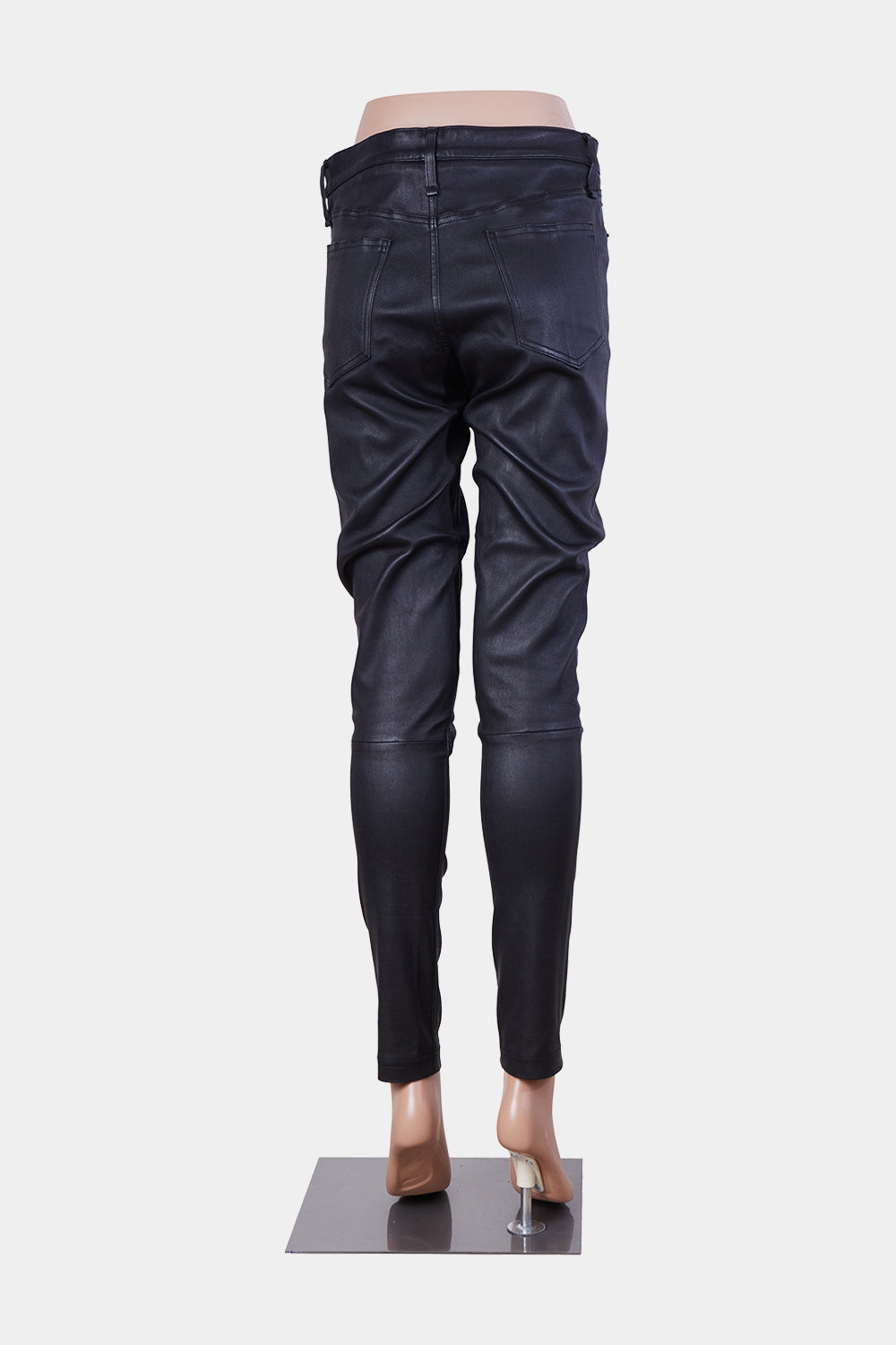 ZAHLIAH Black Leather Pants