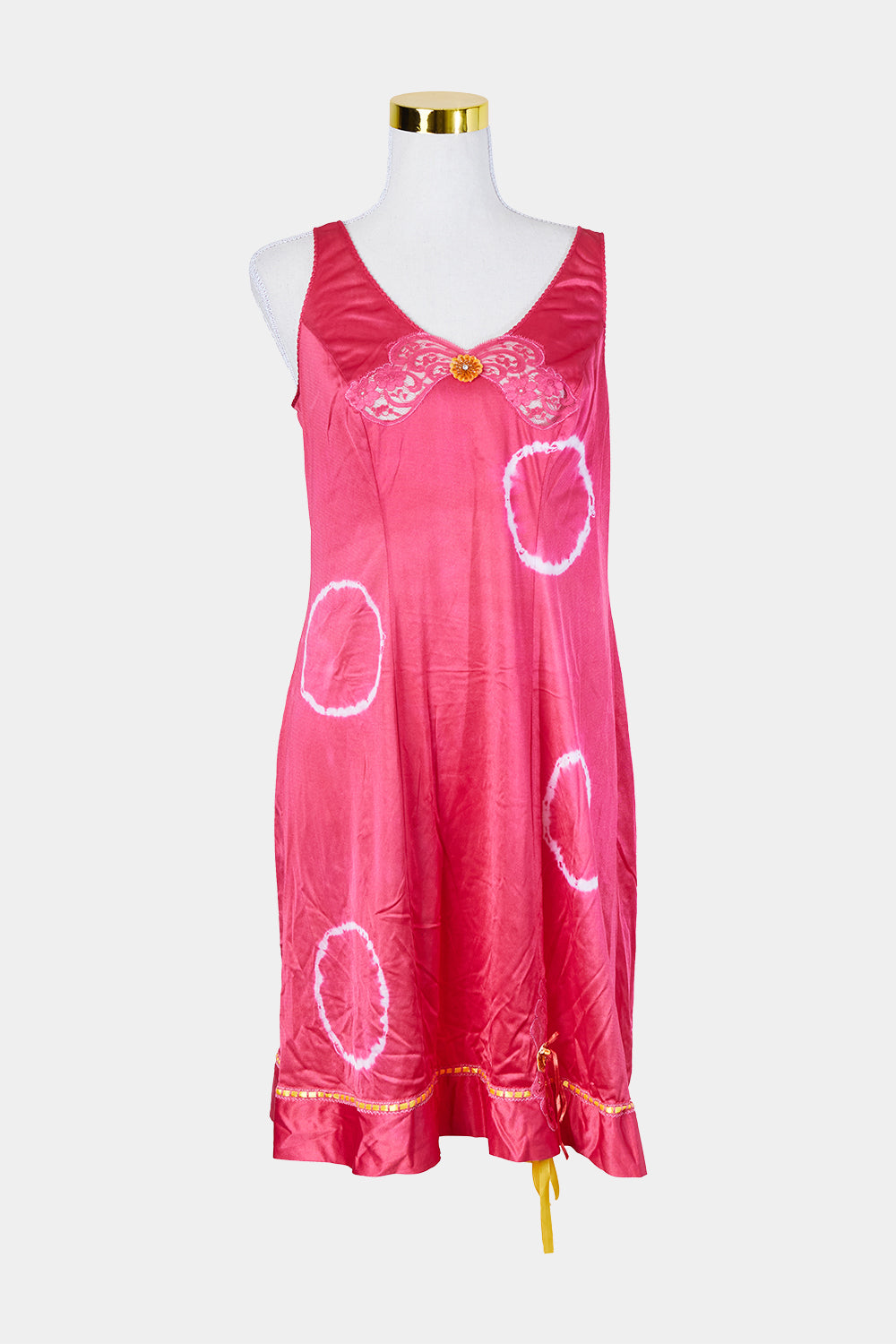 Assorted Brands Pink Lace Detail Slip Dress