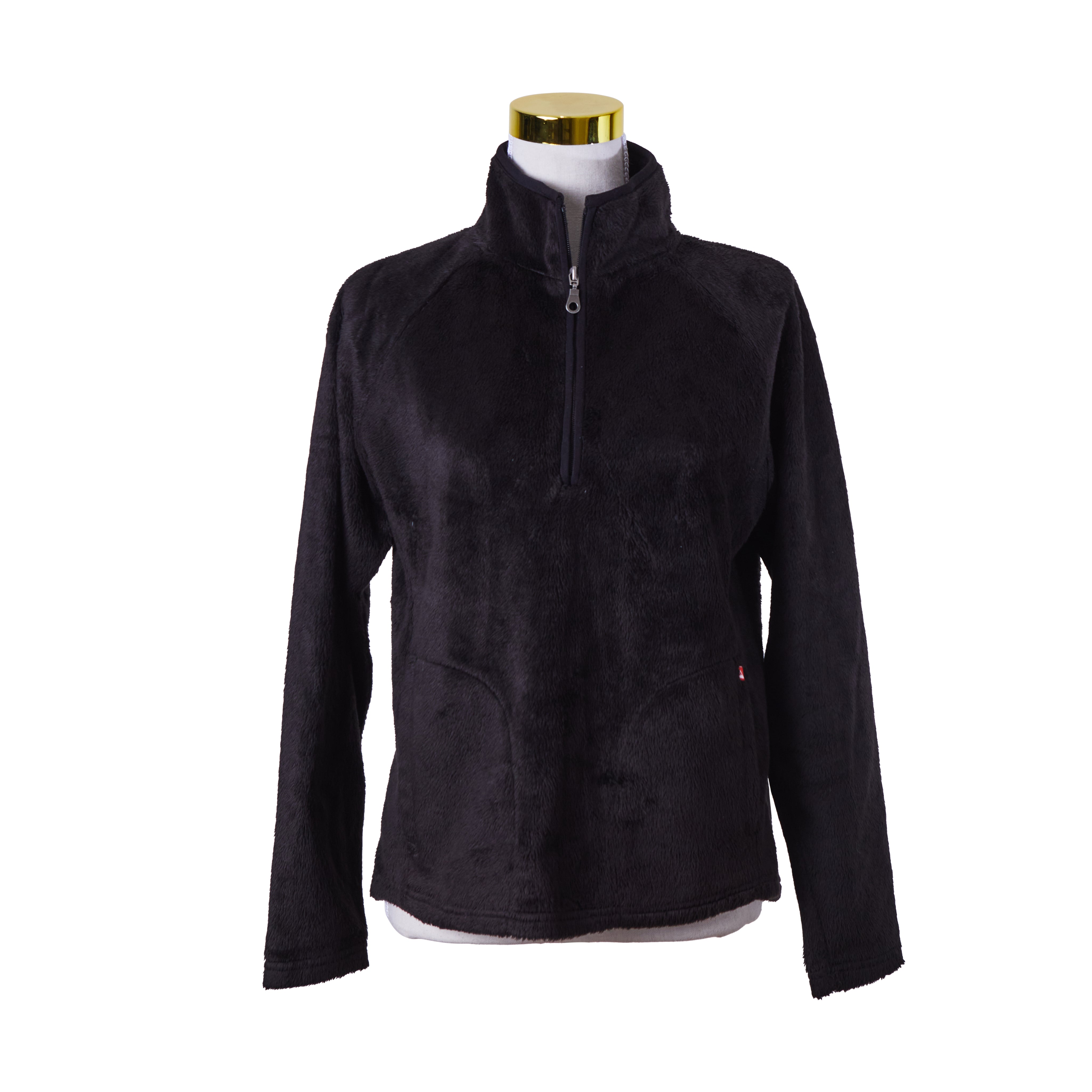 DENALI Black Faux Fur Sweater