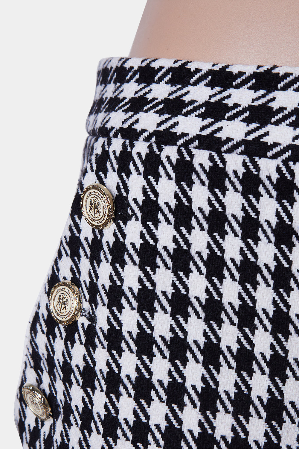 ZARA Black Herringbone High Waisted Dress Shorts