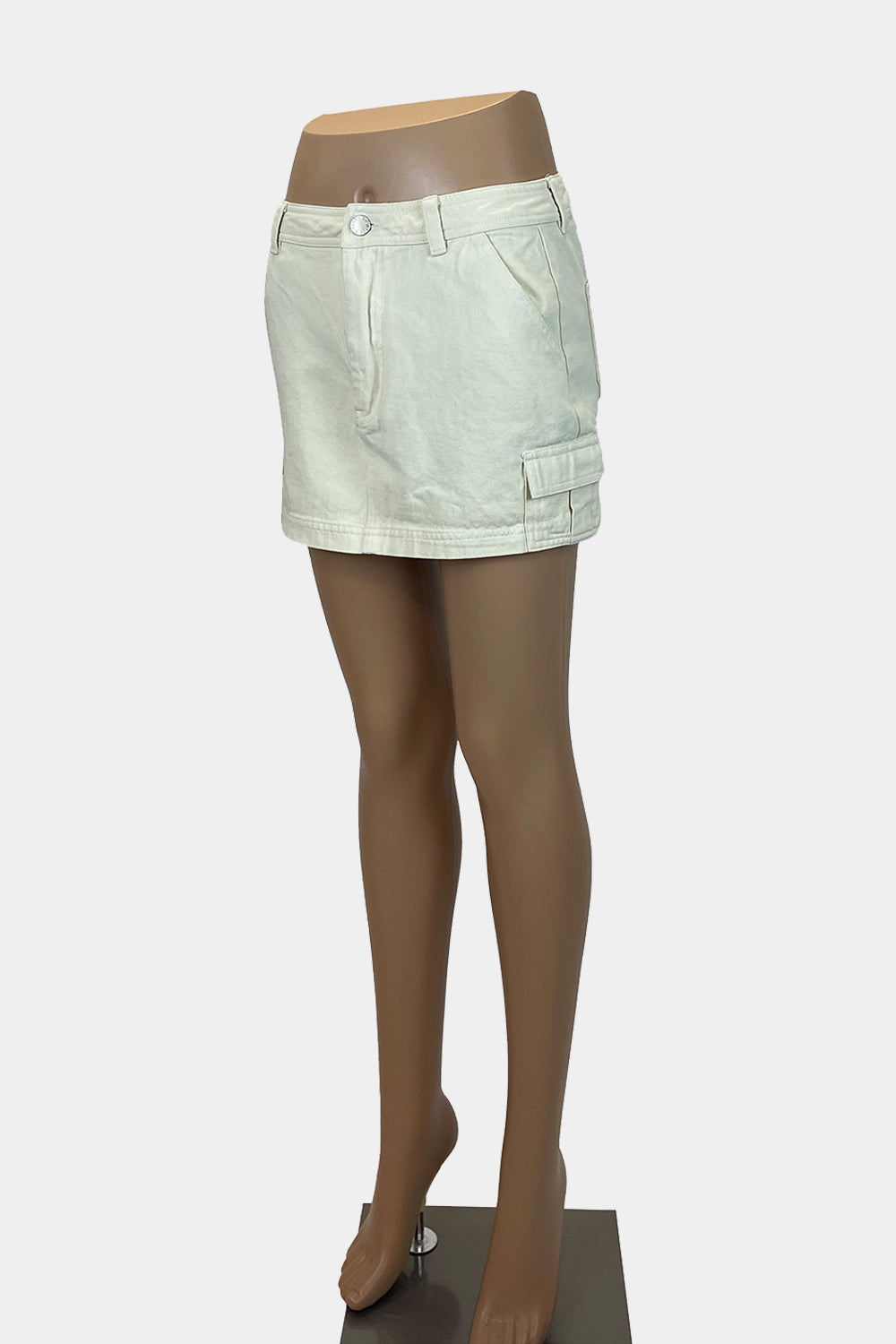 Luck & Trouble Cream Cargo Skirt