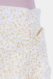 Cotton On Yellow Floral Ruche Detail Mini Skirt