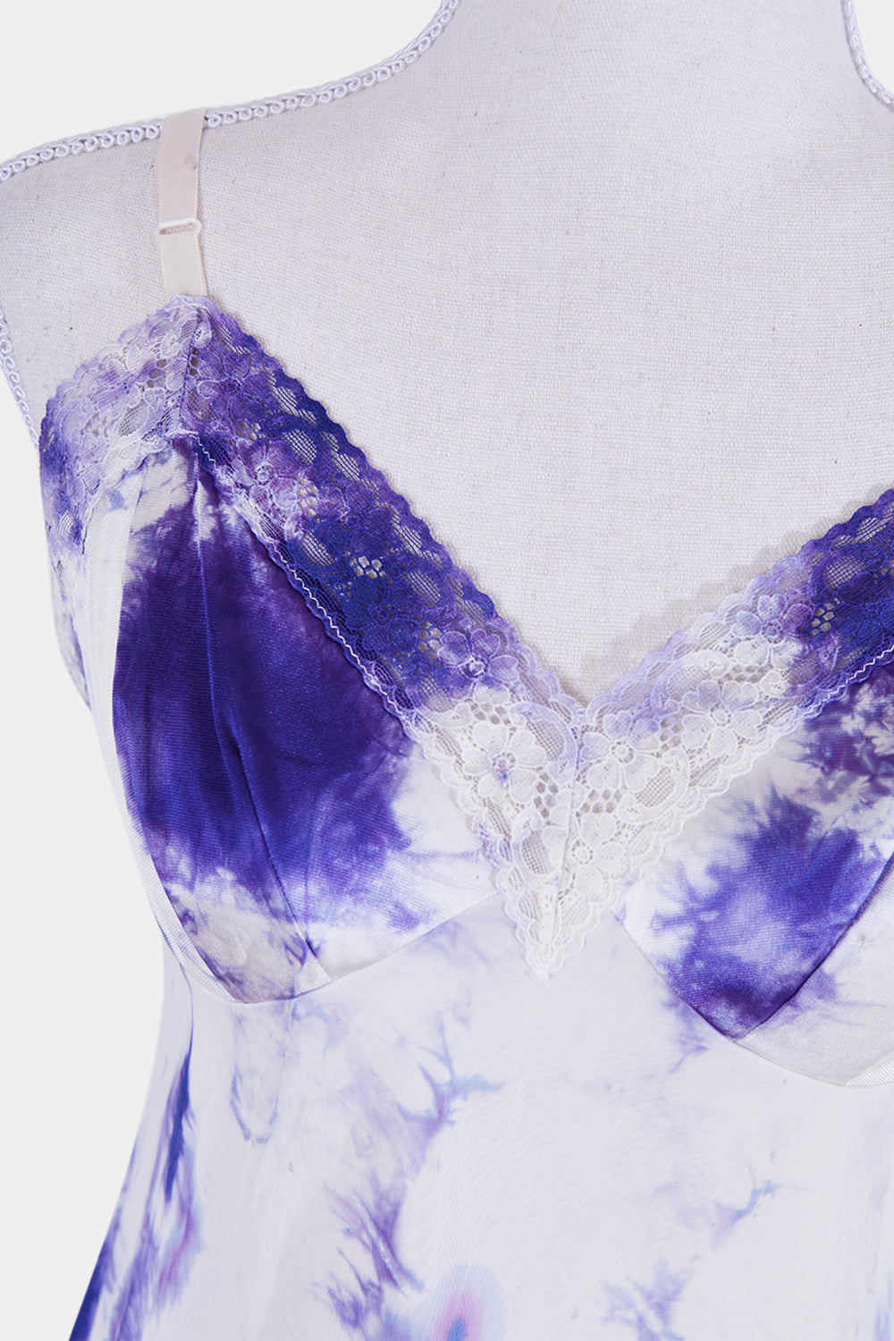 Vanity Fair Purple Tie Dye Slip Dress
