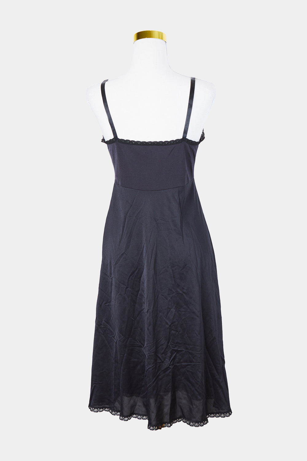 Assorted Brands Black Lace Detail Slip Dress
