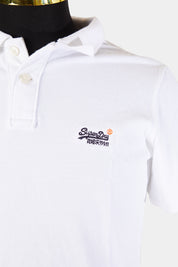 Super Dry White Classici Pique Polo
