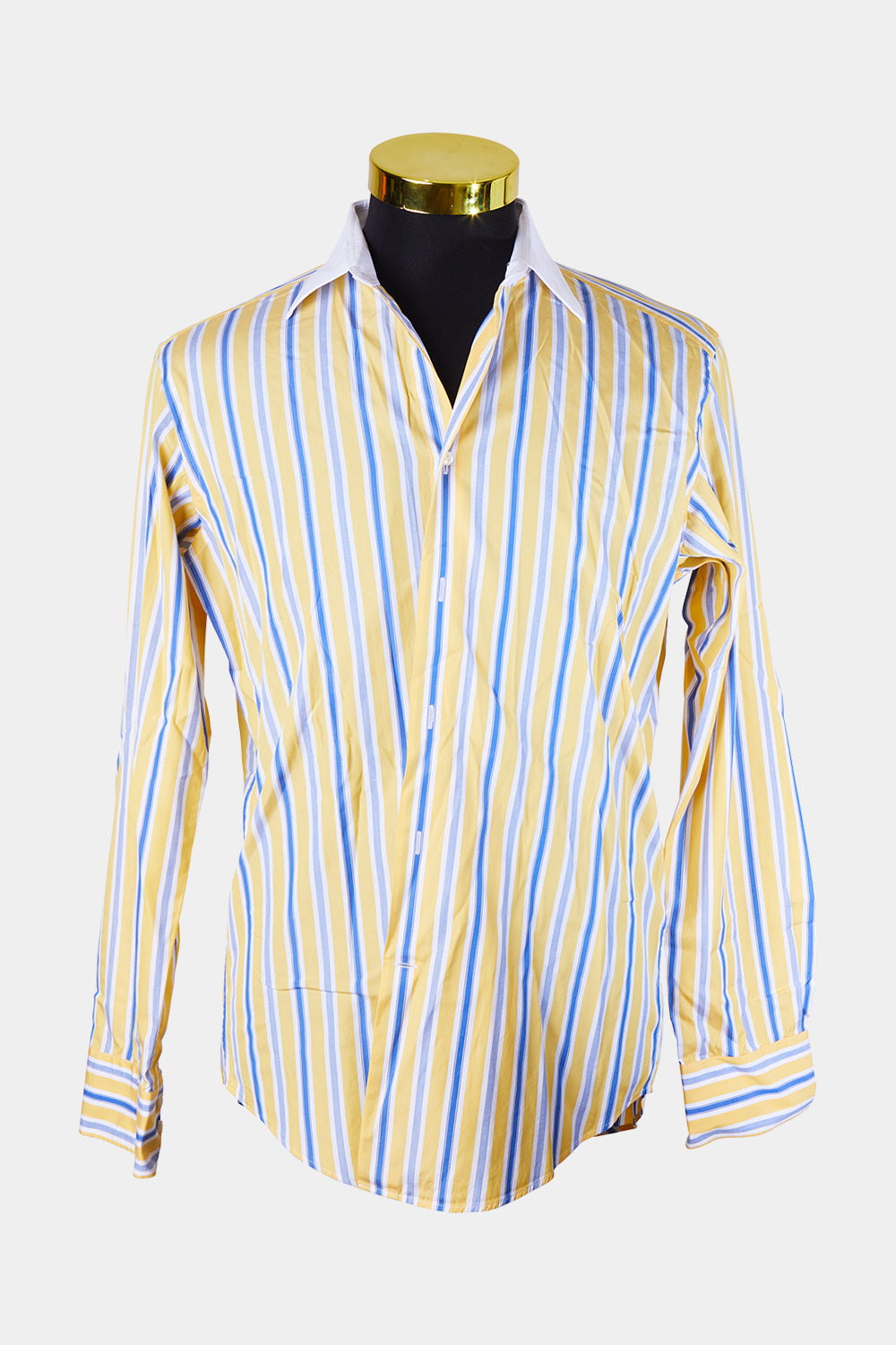Van Laack Loyal Yellow Stripe Button Down Shirt