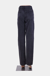 Neon Hart Black Distressed High Waist Relaxed Jeans