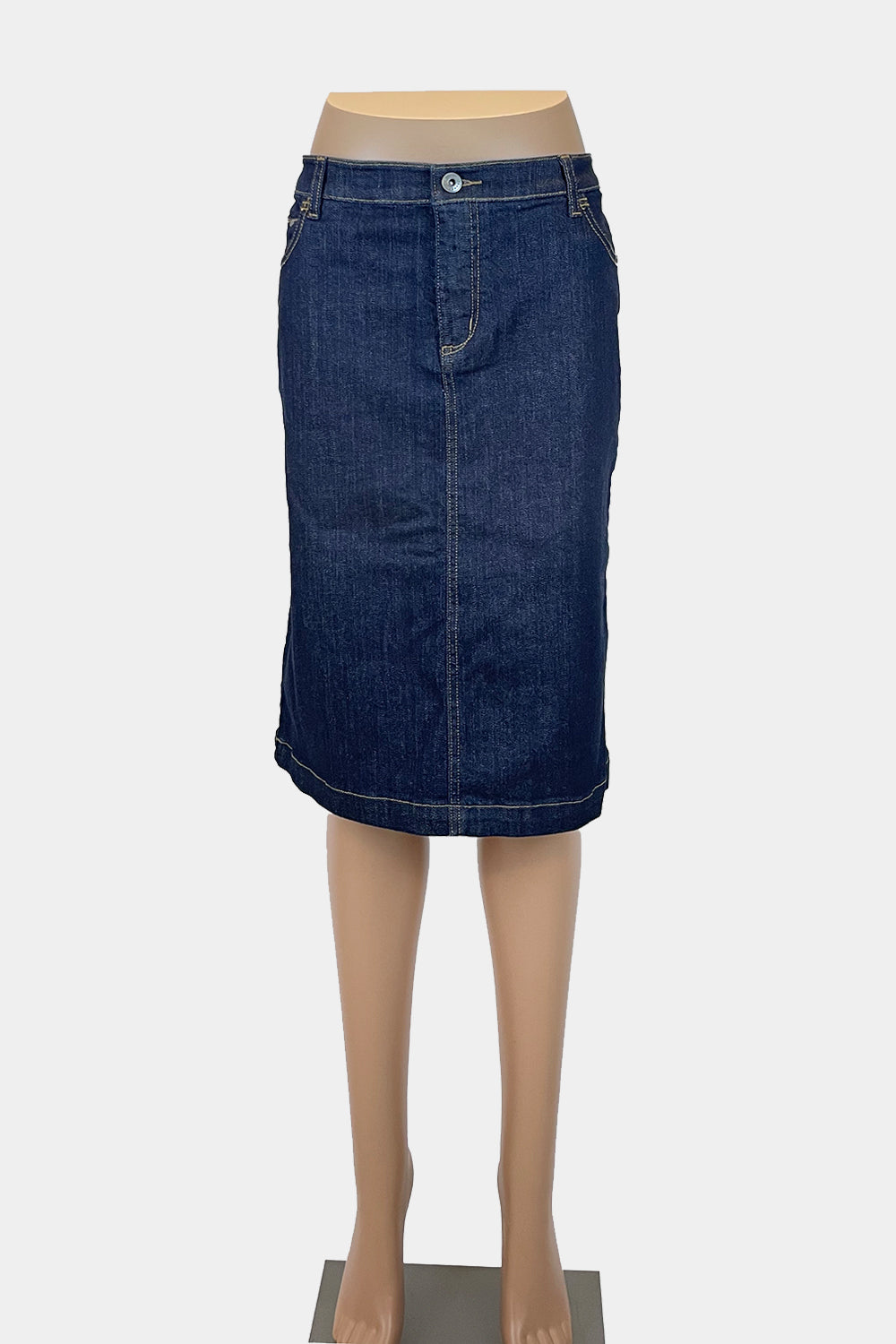 TRENERY Denim Midi Skirt